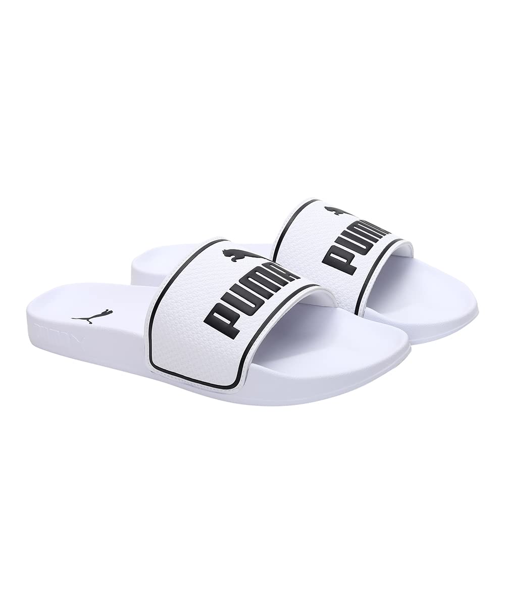 Puma, Sandalias Leadcat 2.0, Unisex, Blanco y Negro, Talla 22