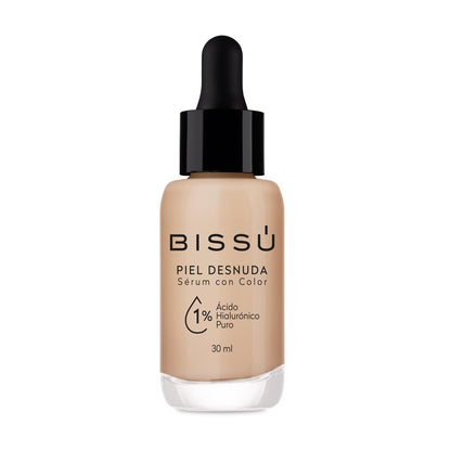 Bissú Sérum con Color Piel Desnuda Tono 06 Místico, Ácido Hialurónico, 30 ml - 03 PERLA - 30ml