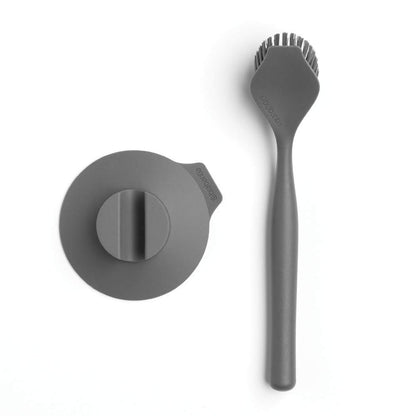 Brabantia 117589 Cepillo para Platos, Gris Oscuro, 24X11X6 cm