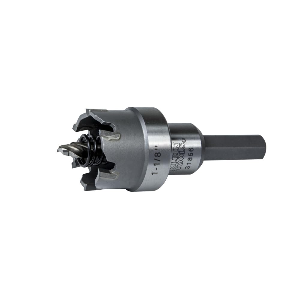 Klein Tools 31856 1-1/8" Carbide Hole Cutter - 1-1 - 8" (2.9 cm)