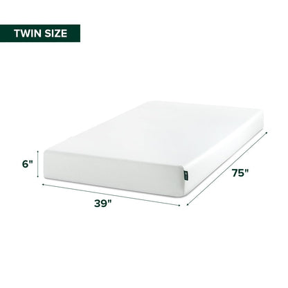 Zinus Colchón de Espuma Viscoelástica Green Tea, Medio, MATTRESS
