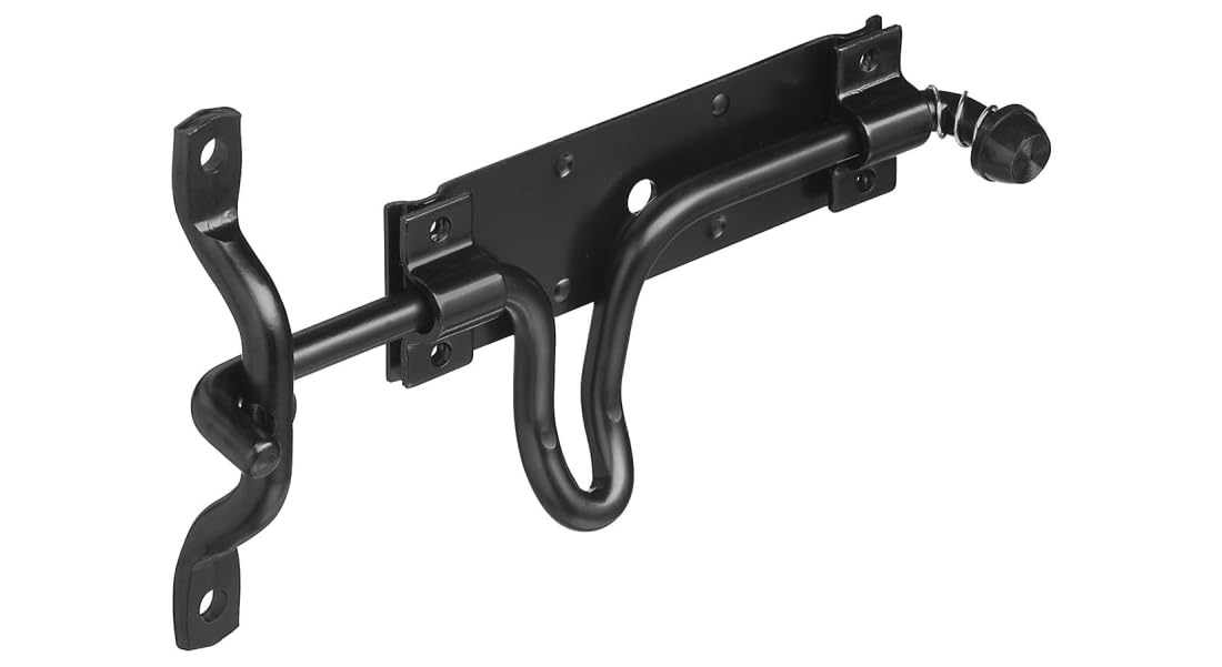 national hardware N236.–.729.V1136.Stall y traba para puerta en color negro