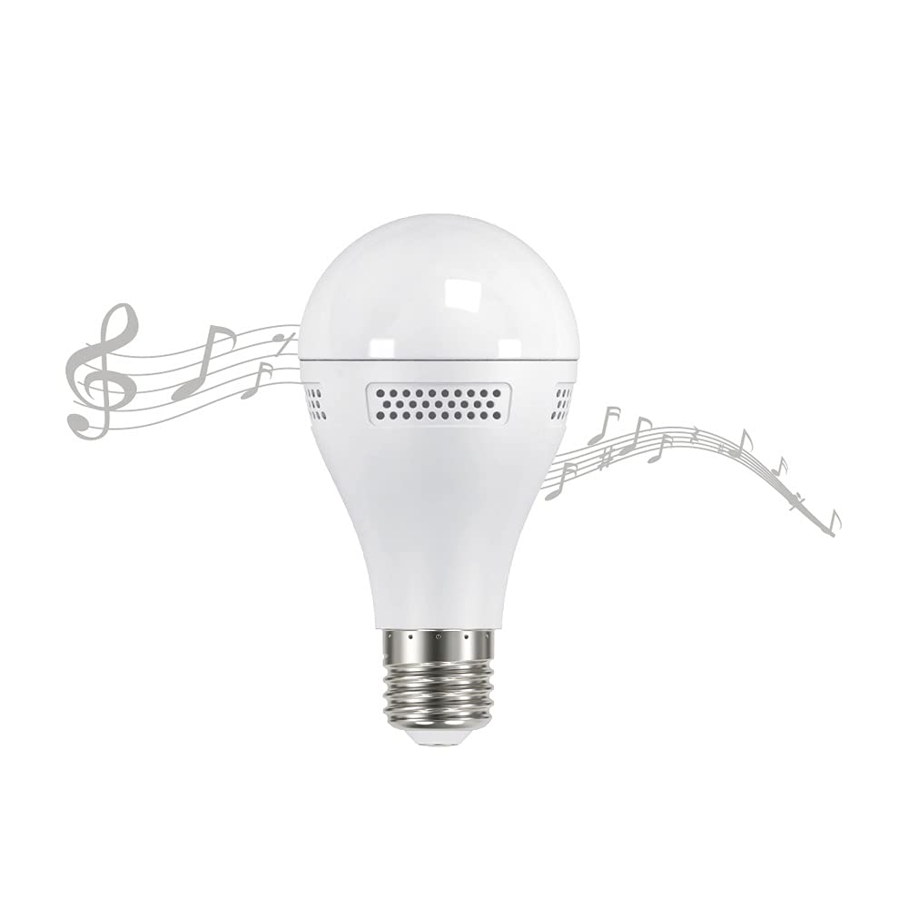 Tecnolite Foco LED con Bocina Integrada, Luz Suave Cálida, Tecnolite A19SB-LED/001/30