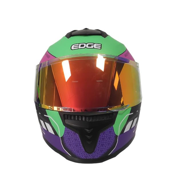 Casco Motocicleta Integral Marca - Edge - Frankie - Full Face - Certificado Dot - Moto Cascos de para Guantes Funda