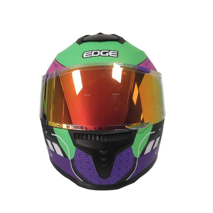 Casco Motocicleta Integral Marca - Edge - Frankie - Full Face - Certificado Dot - Moto Cascos de para Guantes Funda