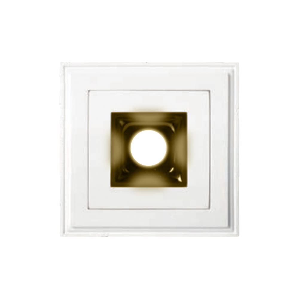 Tecnolite Lámpara Downlight LED Empotrable de Yeso, Sin Marco, 5.5 W, Luz Suave Cálida, LED integrado