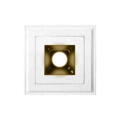 Tecnolite Lámpara Downlight LED Empotrable de Yeso, Sin Marco, 5.5 W, Luz Suave Cálida, LED integrado