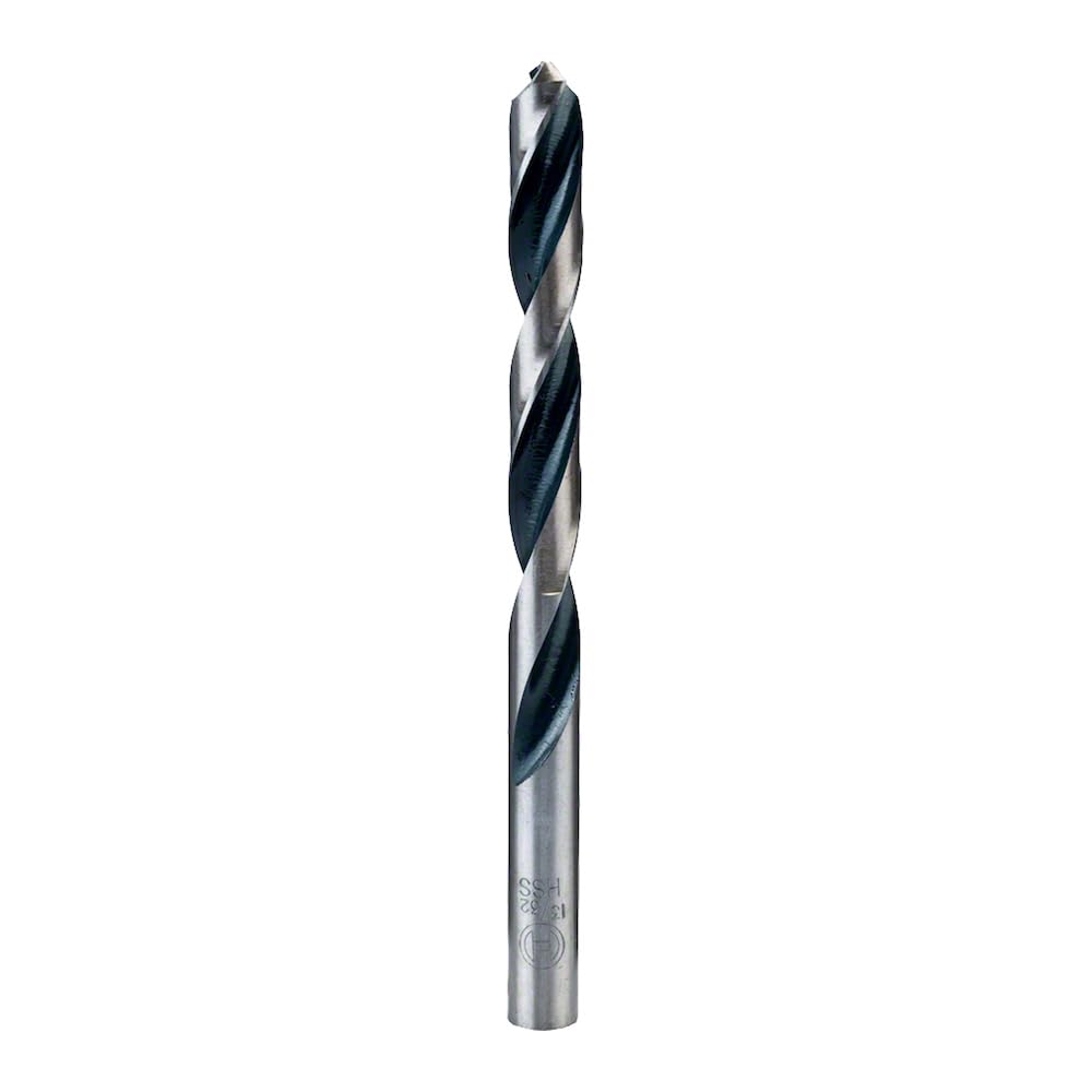 Bosch Broca para Metal HSS-PointTeQ, Plata/Negro, 9/32", 10 unidades