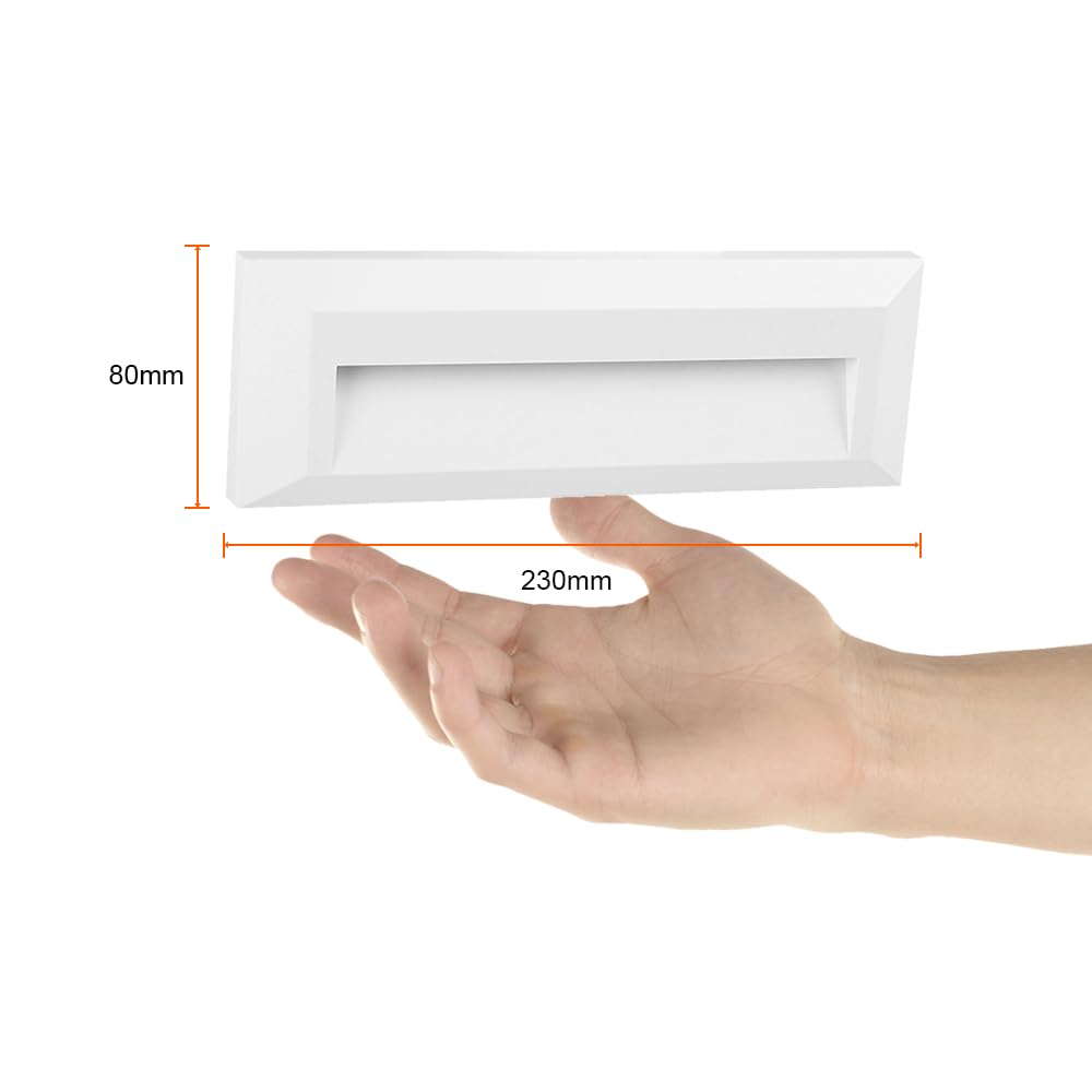 Tecnolite - Lámpara de exterior LED para sobreponer, 1.5 W, Luz blanca neutra, ideal zona costera