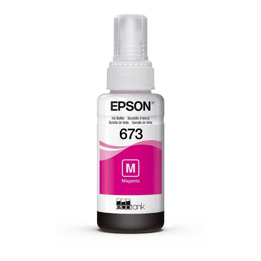 Epson Cartucho de Tinta Color Magenta para L800, L1800, T673320, Talla unica