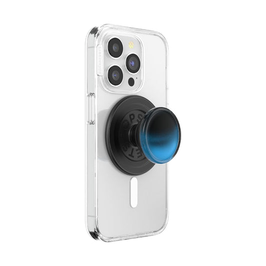 PopSockets - Empuñadura para teléfono MagSafe con Soporte, Soporte magnético, Parte Superior Intercambiable, sujeción Segura para iPhone MagSafe, teléfono y Tablet, Tidepool Night Tide Brilla en la
