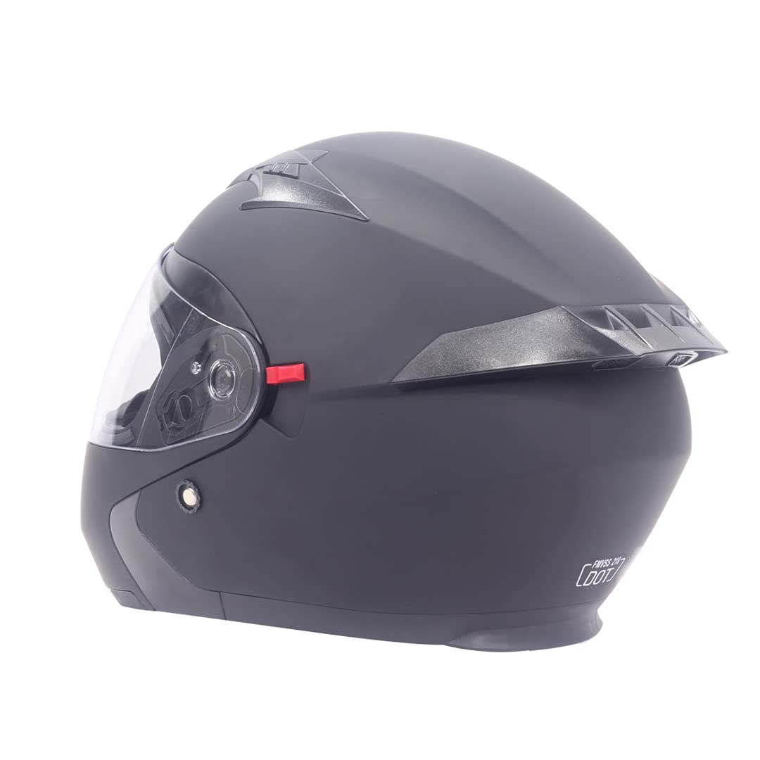 Edge Pilot Casco Abatible Motocicleta Certificado Dot Visor Doble Antivaho XL