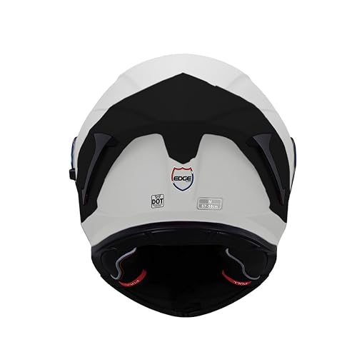 Casco ABATIBLE Edge Modelo GX7 Visor Doble ANTIVAHO Certificado Dot Moto - Cascos Motocross Pegatina Pegatinas Protector Mujer y Hombre