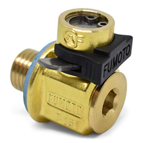 Fumoto F-133: Válvula estándar con roscas de 12 mm a 1,25 con clip de palanca
