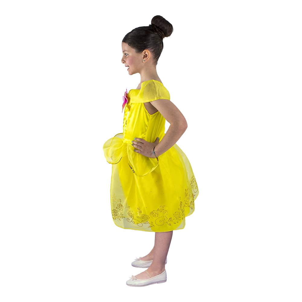 Disney Disfraz Infantil, Bella, Modelo F15382-AZN6, Amarillo, Talla 6 años