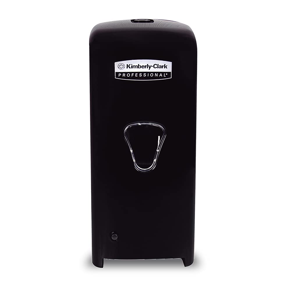 Jabonera Automática Kimberly Clark Professional Propietaria Negra1200ml, para Jabón en Espuma (92516) y Espuma Limpiadora Base Alcohol (92508)