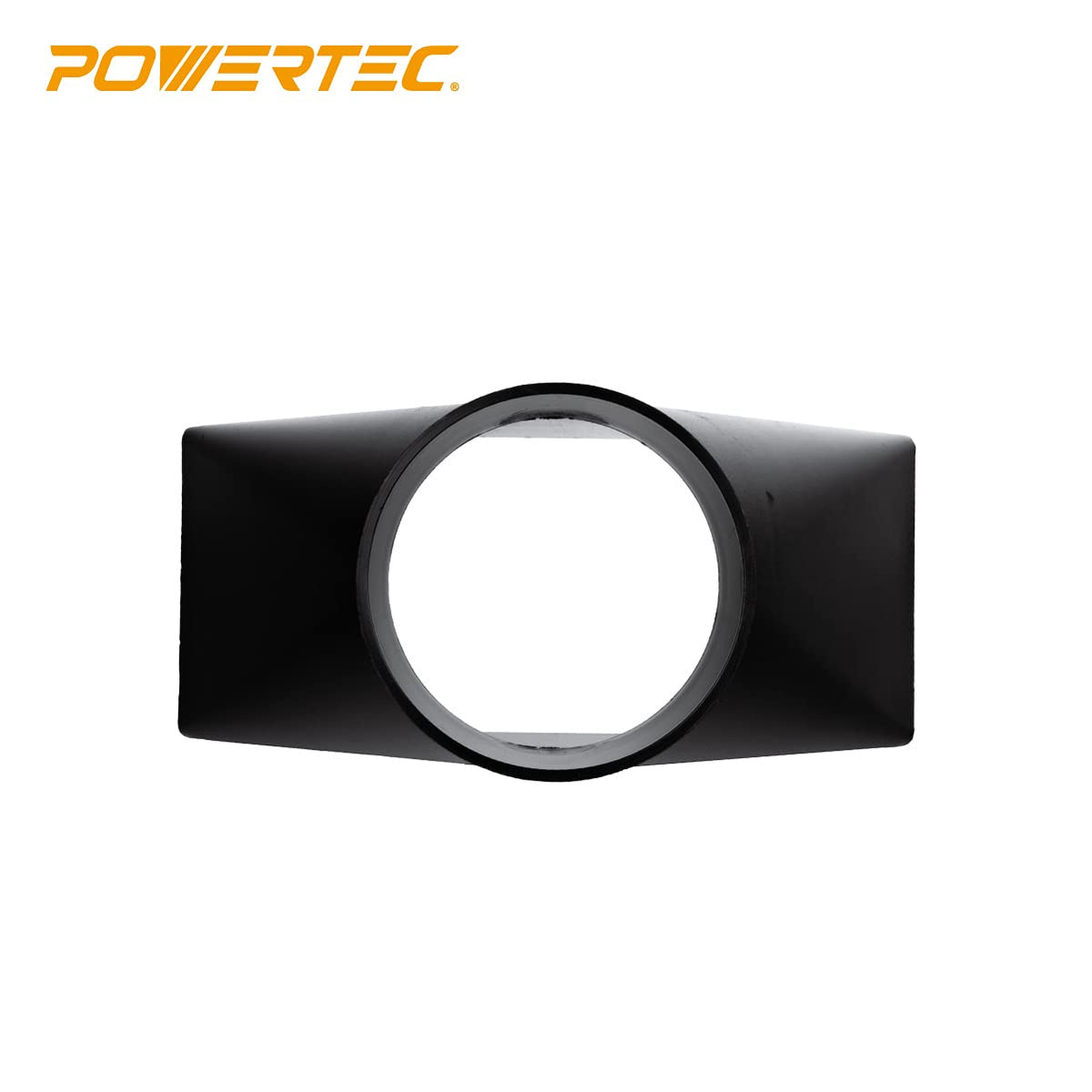 POWERTEC 70151 Campana de Polvo Rectangular 4 x 10 Pulgadas Montaje Pared Negro