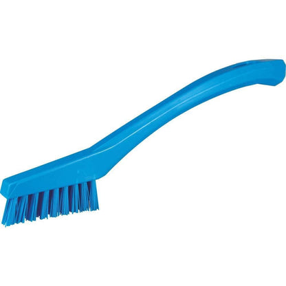 Vikan 44013 Hand-Held Detail Brush, Polypropylene, Polyester Bristle, 8-5/64", Blue - 4401 - Azul