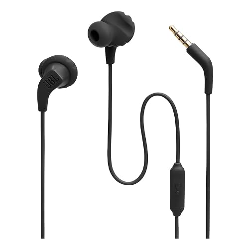 JBL Endurance Run 2 - Auriculares Deportivos Impermeables en la Oreja - Negro