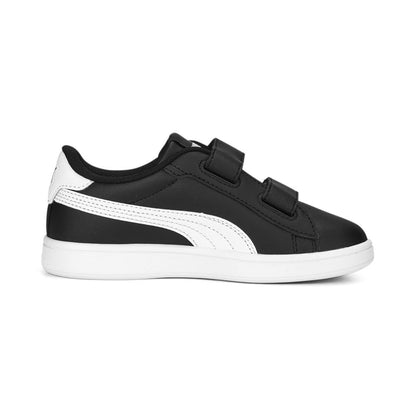 Puma - Tenis Unisex para niños Smash 3.0 de Piel con Velcro