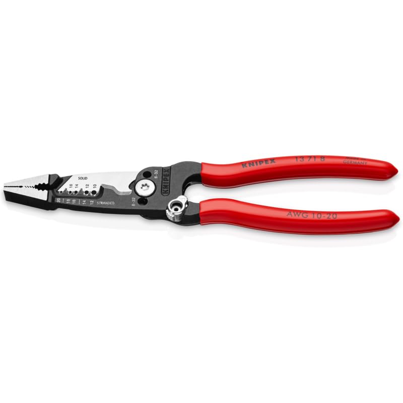 KNIPEX Tools 13 71 8 Pelacables forjados, 8 pulgadas