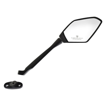 Italika F10010251 Espejo Derecho con Logo y Leyenda, Negro