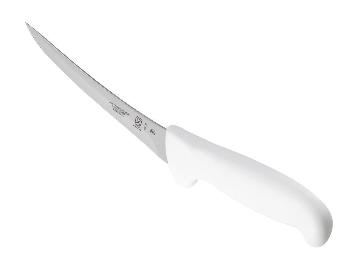 Mercer Culinary Ultimate White - Cuchillo de deshuesar curvado de 6 pulgadas