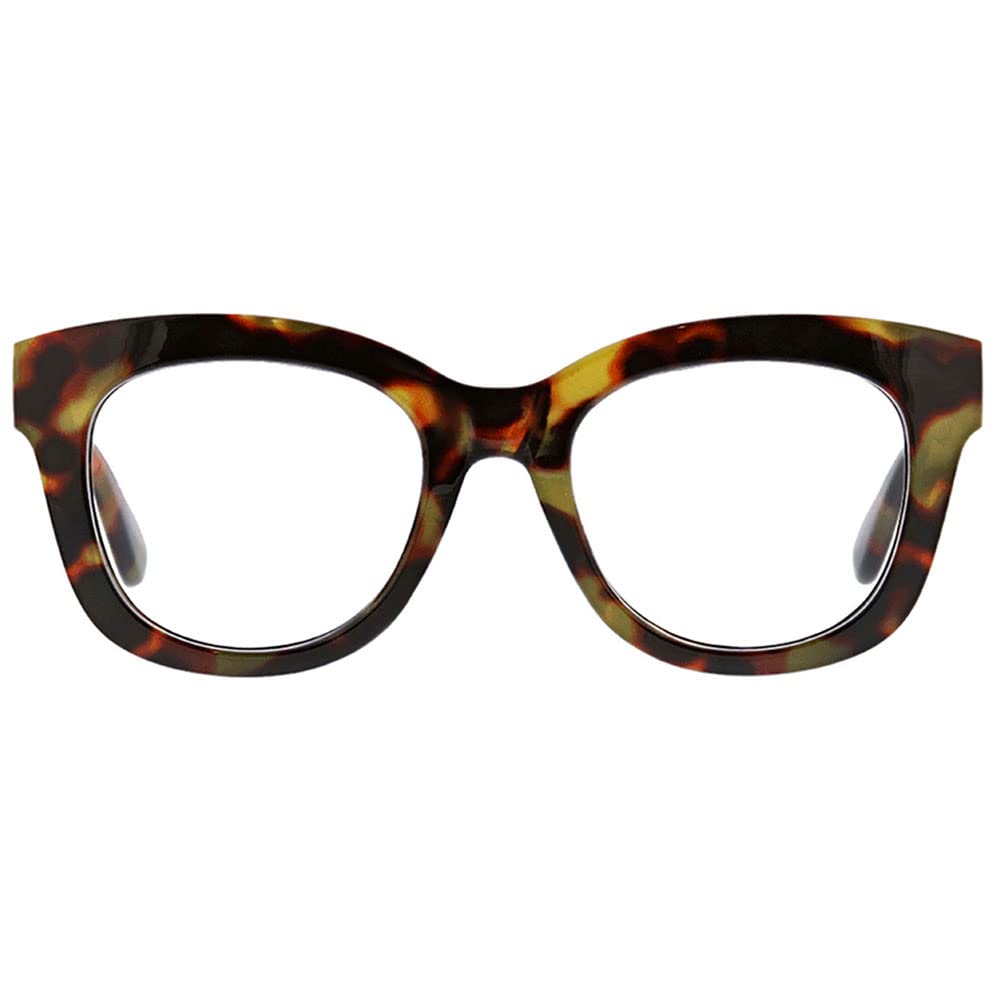 Peepers Center Stage Lentes de Lectura con Bloqueo de Luz Azul, Gran Tamaño - Carey - 1.5 x
