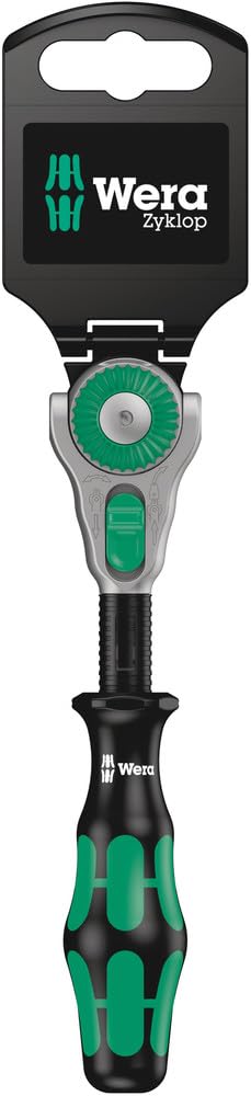 Wera Zyklop 8000 A SB Ratchet, Square Socket, 1/4", 62 Pieces