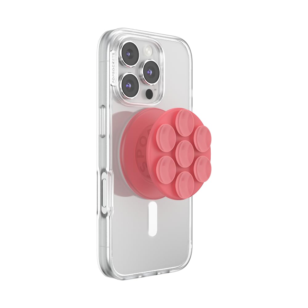 PopSockets Agarre para Celular MagSafe con Soporte, Parte Superior Intercambiable - MagSafe - Masilla