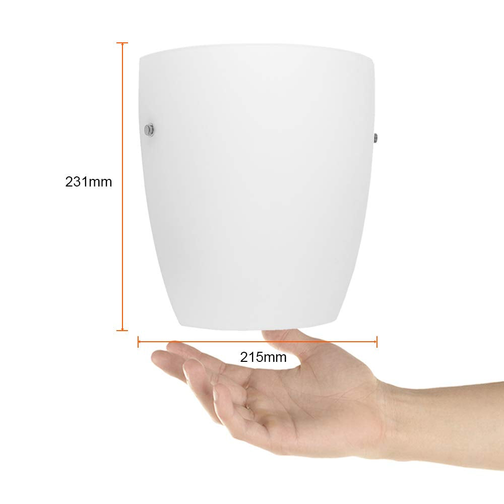 Tecnolite Lámpara Interior, Lámpara Moderna para Interior, Base E27, 100 - 240 V, Lámpara de Luz Moderna, Cristal Opalino