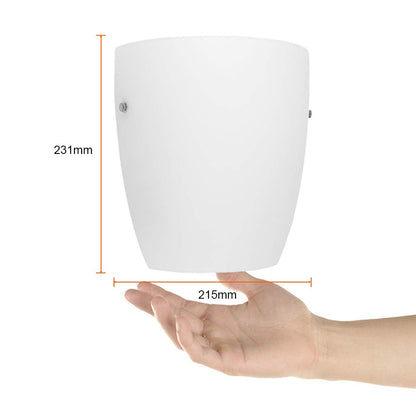 Tecnolite Lámpara Interior, Lámpara Moderna para Interior, Base E27, 100 - 240 V, Lámpara de Luz Moderna, Cristal Opalino