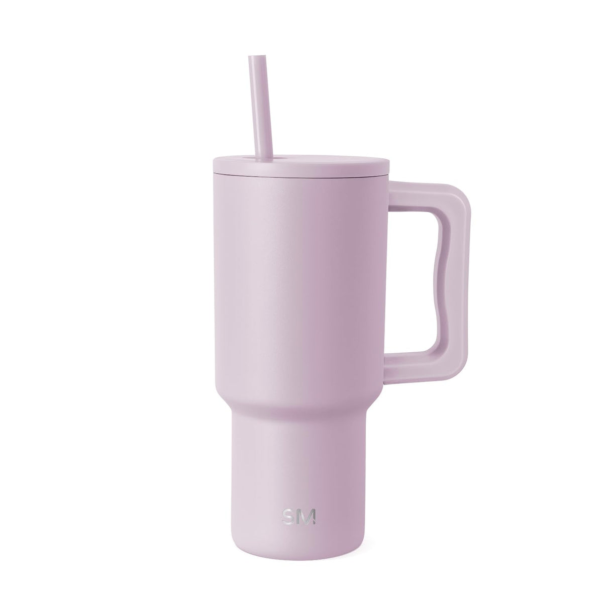 Simple Modern Trek Vaso Térmico con Asa y Popote, Acero Inoxidable, 890-1180 ml - 890 ml - -Lavender Mist