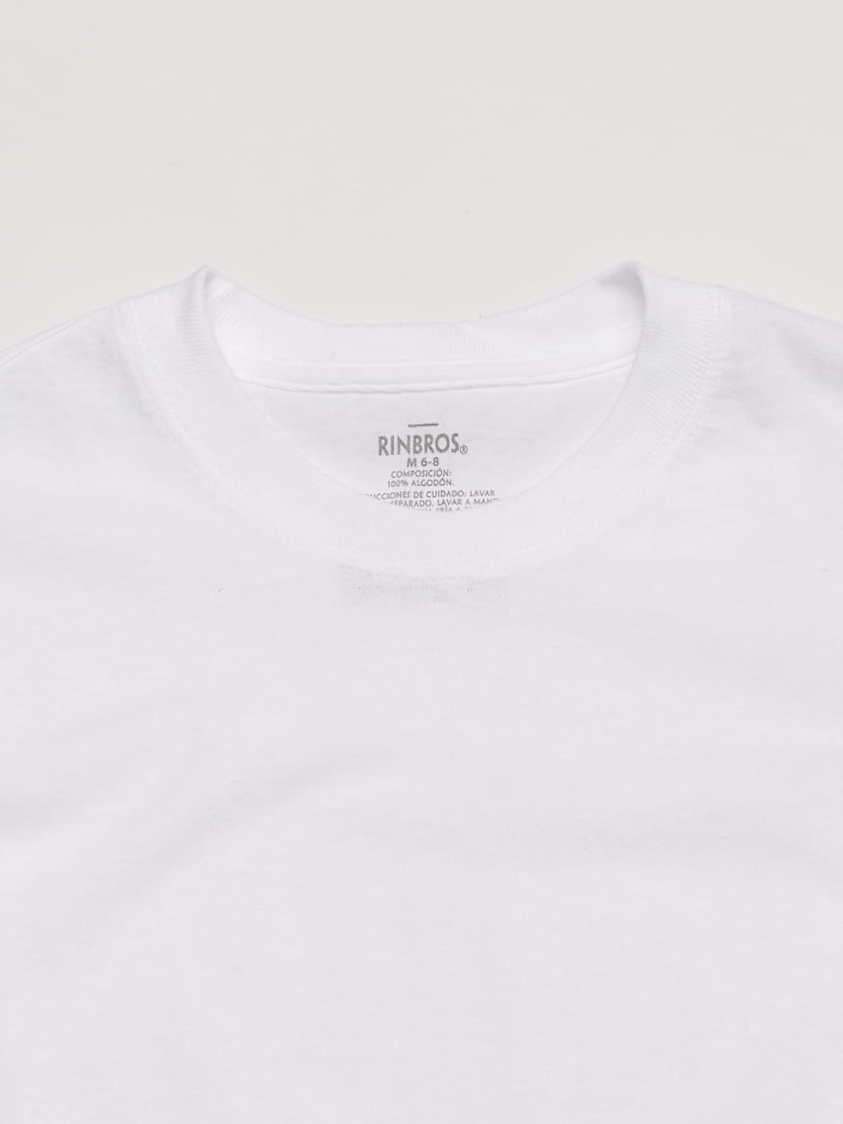 Rinbros Playera Cuello Redondo Para niño, Paquete de 3 piezas