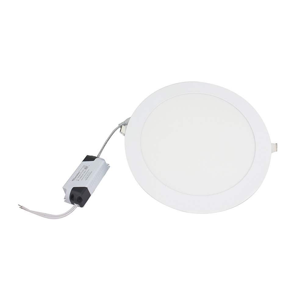 SANELEC, Panel de LEDS, Lámpara de Techo Empotrable, 18 W, Luz Fría, 1,260 lm, Modelo 1157