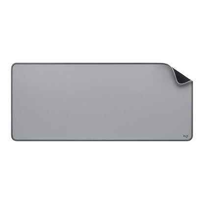 Logitech Mouse Pad Studio Series XL, Multifunción, Mouse Pad Extendido, Protector de Escritorio de Oficina, Base Antideslizante, Resiste a Salpicaduras - Gris