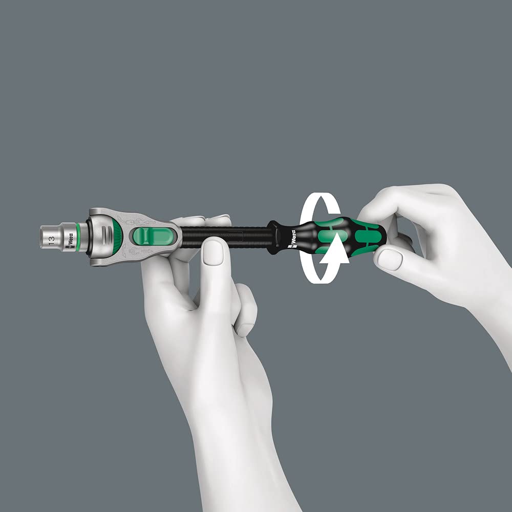 Wera 8100 SA 2 Zyklop Juego de carraca métrica de 1/4 pulgadas, 41 piezas