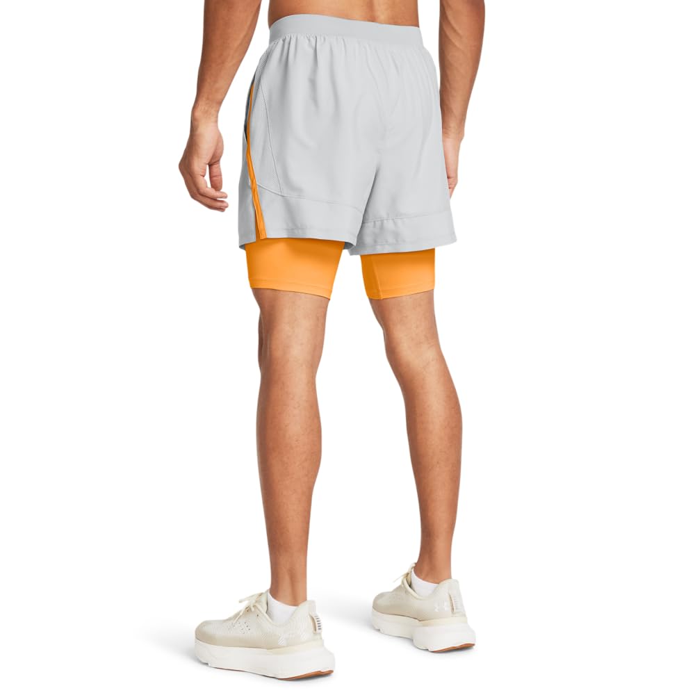 Under Armour Launch Run - Pantalones Cortos 2 en 1 para Hombre