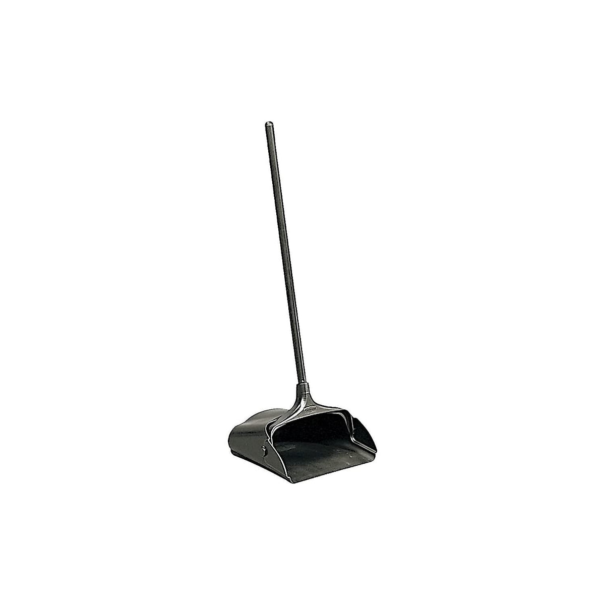 Rubbermaid Commercial 253100BK Lobby Pro Upright Dustpan, w/Wheels, 12 1/2", Polypropylene w/Vinyl Coat, Black