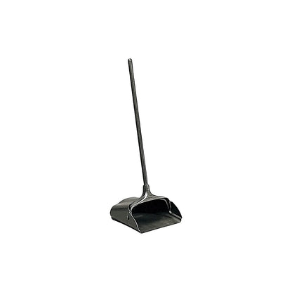 Rubbermaid Commercial 253100BK Lobby Pro Upright Dustpan, w/Wheels, 12 1/2", Polypropylene w/Vinyl Coat, Black