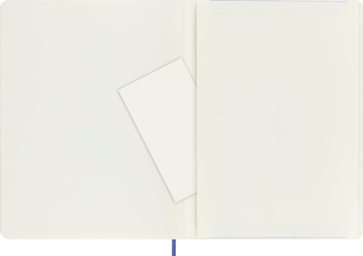 Moleskine - Cuaderno clásico, cubierta suave, XL (7.5 x 9.5 pulgadas), liso/en blanco, azul hortensia, 192 páginas