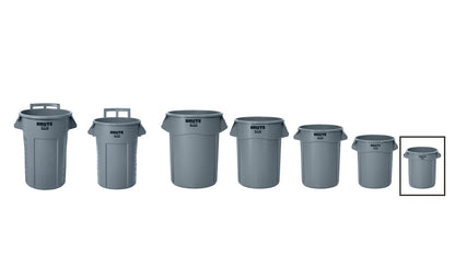 Contenedor de basura BRUTE Gris 38 Lts Rubbermaid Commercial