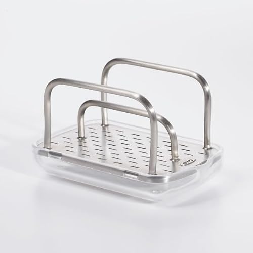 OXO 13113100 Porta Esponja Acero INOX, 11 cm, Multicolor
