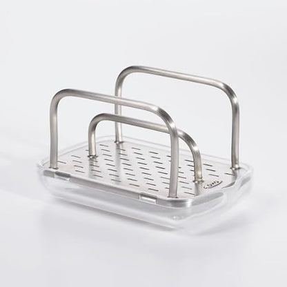 OXO 13113100 Porta Esponja Acero INOX, 11 cm, Multicolor