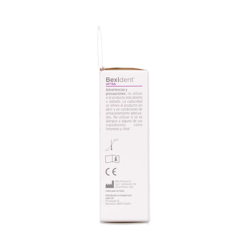 ISDIN Bexident Aftas Spray Con Ácido Hialurónico, Alivio Rápido Y Duradero, 15 ml