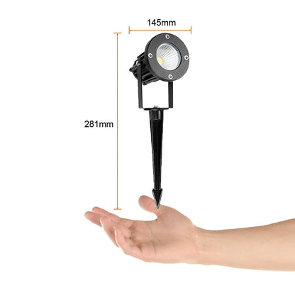Tecnolite - Lámpara con Estaca LED Jardín 8 W, Luz Blanca Neutra, IP65, No atenuable, LED integrado