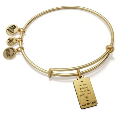 Alex and Ani Path of Symbols - Pulsera expandible para mujer, dije de oráculo de luna intuición, acabado dorado rafaeliano, 2 a 3.5 pulgadas, Una talla, Latón, Sin gemas.