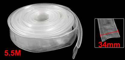 uxcell Tubo termorretráctil de poliolefina de 34 mm de diámetro, 5,5 m, 18 pies