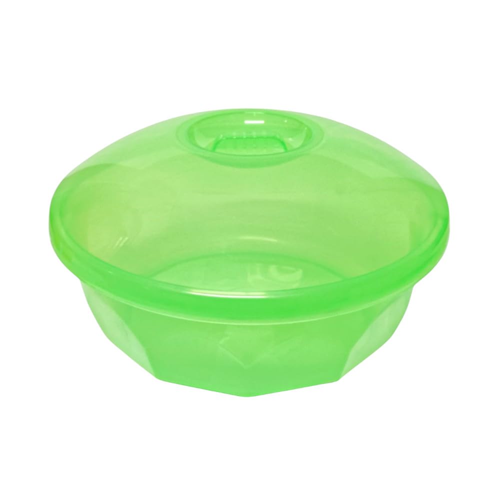 Plasvic. Ensaladera De Plástico Con Tapa, Color Verde acabado transparente Capacidad 6 Litros.