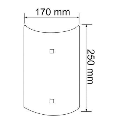 Tecnolite - Lámpara de Pared Arbotante Cristal, Potencia Máx. 60 W, 1 Base E27, Sobreponer, No incluye foco